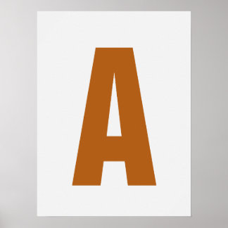 Poster Personnaliser Lettre Mur Art Moderne Cosy Décor Ma