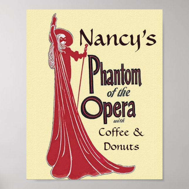 Poster Personnaliser l'opéra Vintage (Devant)