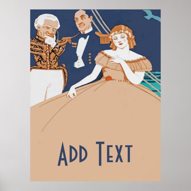 Poster Personnaliser l'opéra Vintage (Devant)