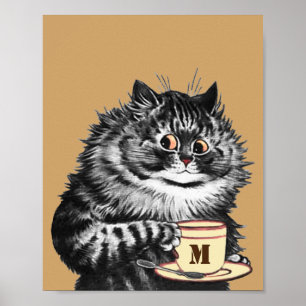 Poster Personnaliser Mug Initial, Louis Wain
