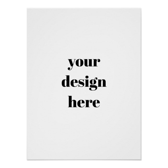 Poster Personnaliser ou Customiser (Devant)