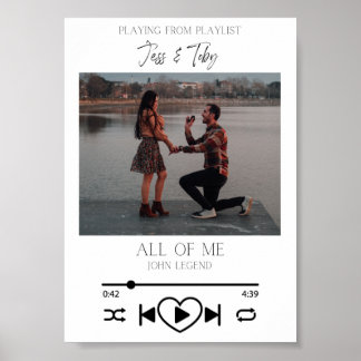 Poster Personnaliser Spotify Music Photo Anniversaire Imp