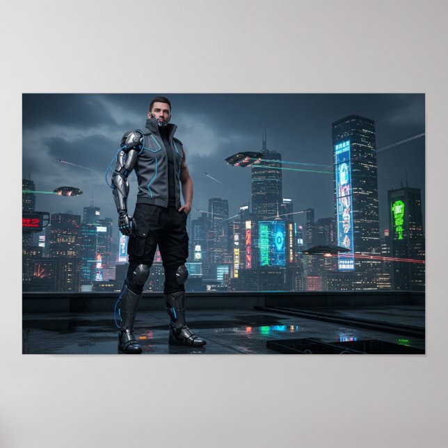 Poster Personne améliorée par cybernésie (Devant)