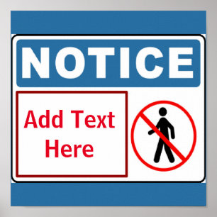 Poster Personne autorisée, ajouter du texte, signer