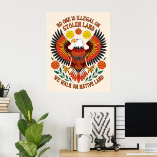 Poster Personne n'est illégal sur les terres volées