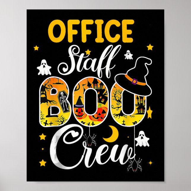 Poster Personnel de bureau Bow Crew Funny Halloween Cos c (Devant)
