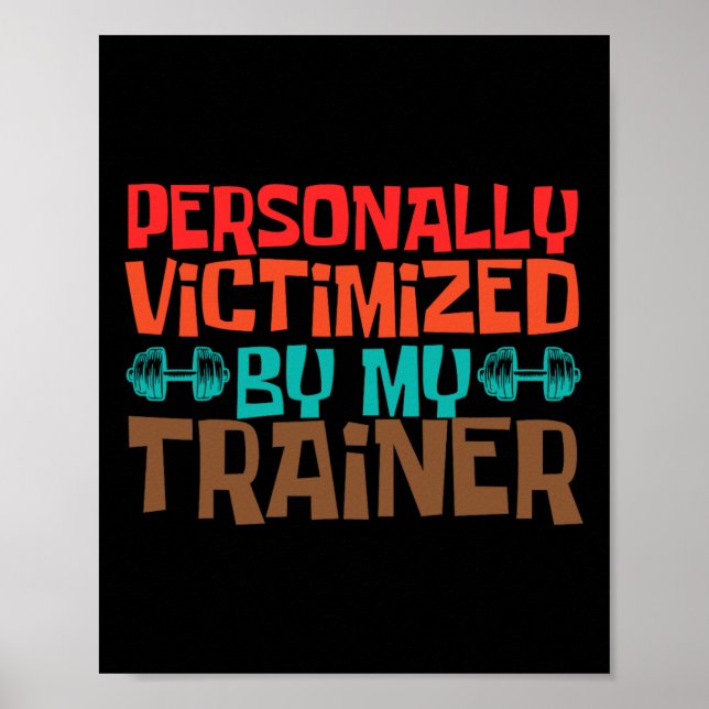 Poster Personnellement Victime De Mon Entraîneur Personne (Devant)