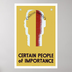 Poster Personnes D'Importance 1937 WPA