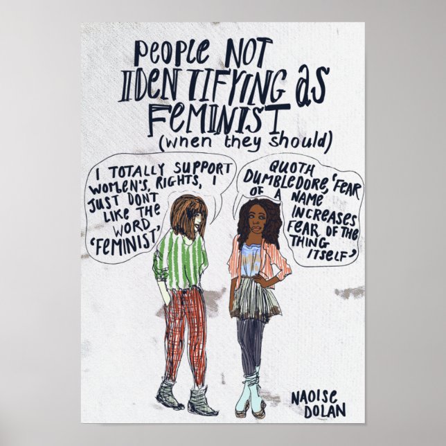 Poster Personnes ne se présentant pas comme féministes (Devant)