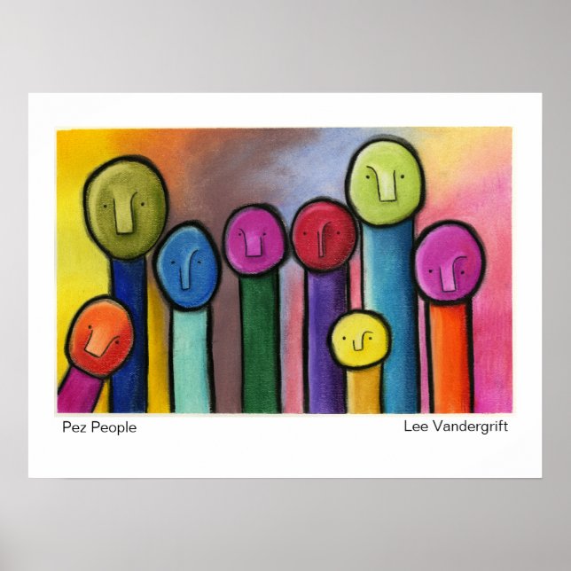 Poster Personnes par Lee Vandergrift (Devant)