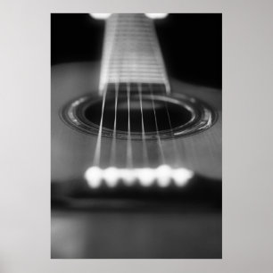 Poster perspective de guitare acoustique