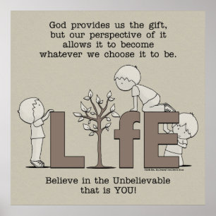 Poster Perspective de la vie