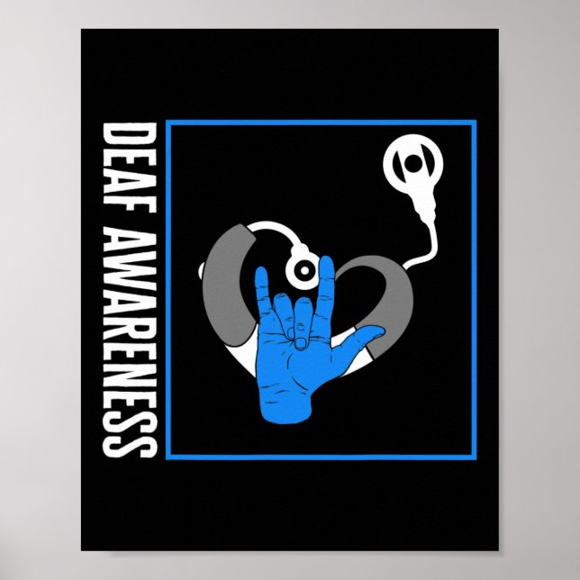 Poster Perte Auditive Sensibilisation Sourds Implant Coch (Devant)