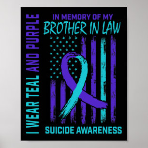 Poster Perte De Cadeaux De Frère En Droit Suicide Awar