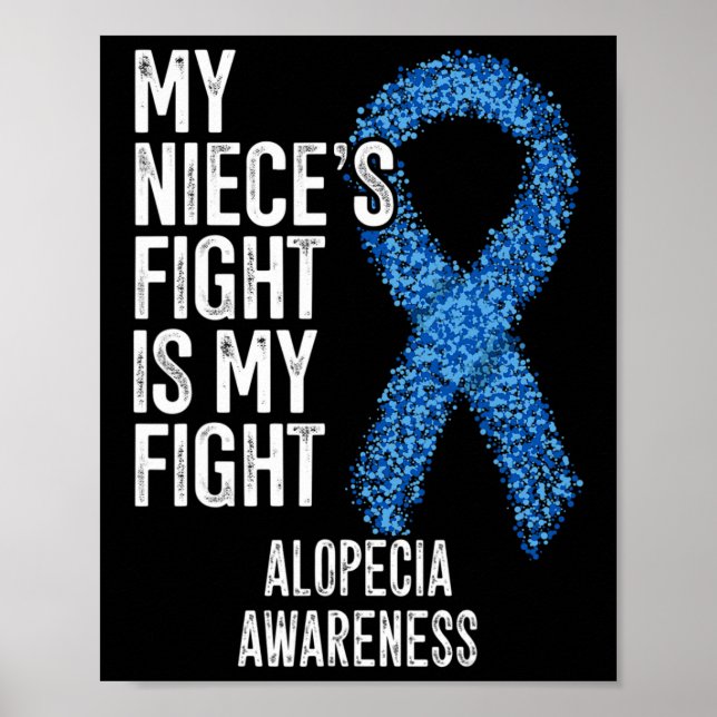 Poster Perte de cheveux Mon combat nièce est mon combat A (Devant)