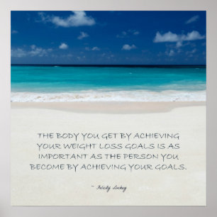 Poster Perte de poids Motivation : Prêt pour la plage 18