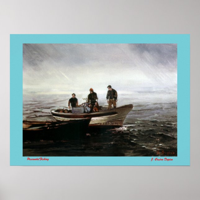 Poster Pescando/Pêche (Devant)