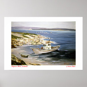 Poster Pesquero en Muxía (La Corogne)