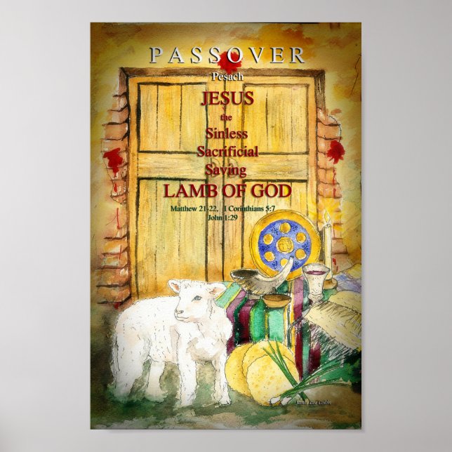 Poster Pessah Pesach Art Inspiré (Devant)
