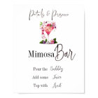 Pétales & Prosecco Rose Fête de Mariage Bar à Fleu