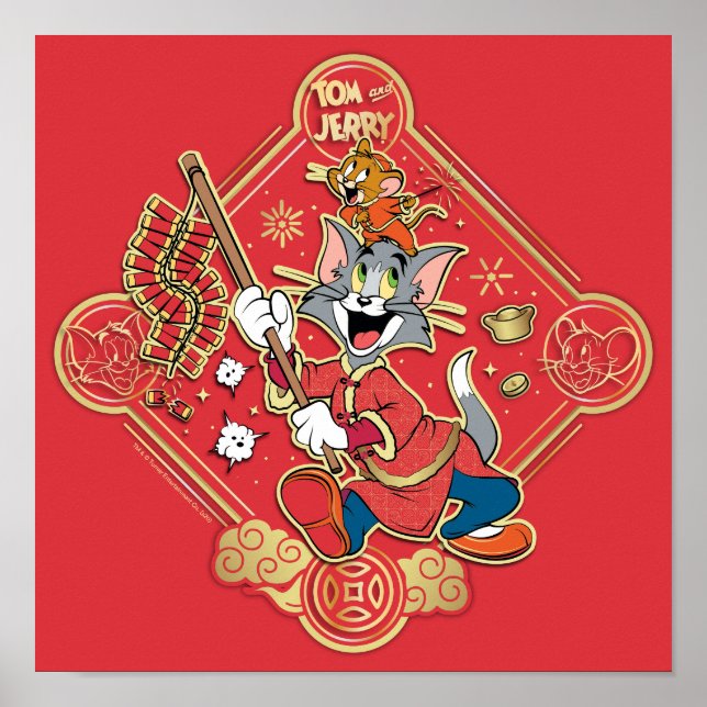 Poster Pétards Tom & Jerry Lighting (Devant)