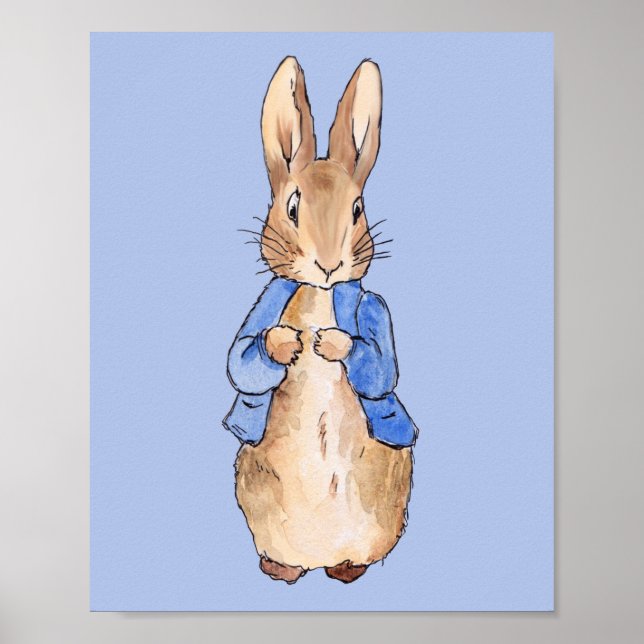 Poster Peter avec Arrière - plan bleu (Devant)