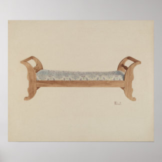 Poster Peter C. Ustinoff Day Bed c. 1940