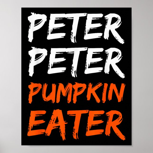 Poster Peter Citrouille Costume Mangeur Halloween (Devant)