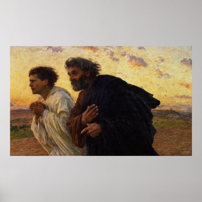 Poster Peter et John Running (Devant)