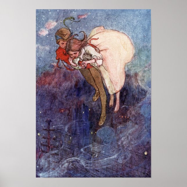 Poster Peter Pan et Wendy par Alice B. Woodward (Devant)