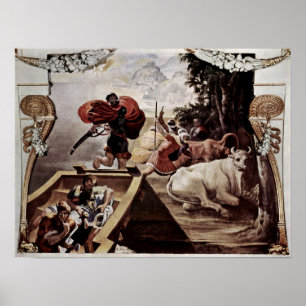 Poster Peter Paul Rubens - après une peinture par Titian