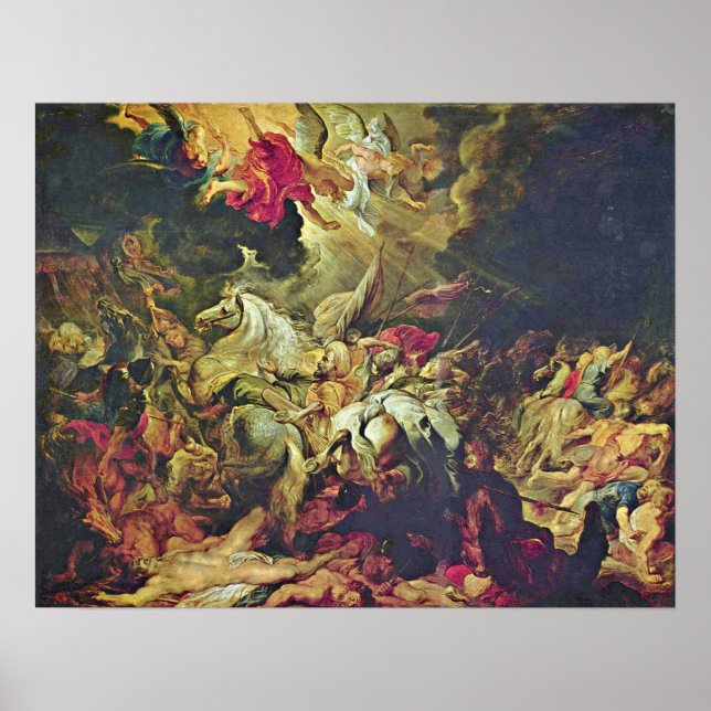 Poster Peter Paul Rubens - Défaite de Sennacherib (Devant)