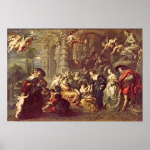 Poster Peter Paul Rubens - jardin d'amour