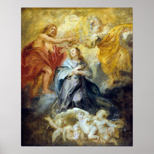 Poster Peter Paul Rubens Le couronnement de la Vierge