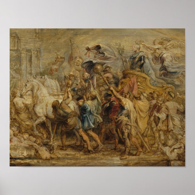 Poster Peter Paul Rubens - Le triomphe de Henri IV (Devant)
