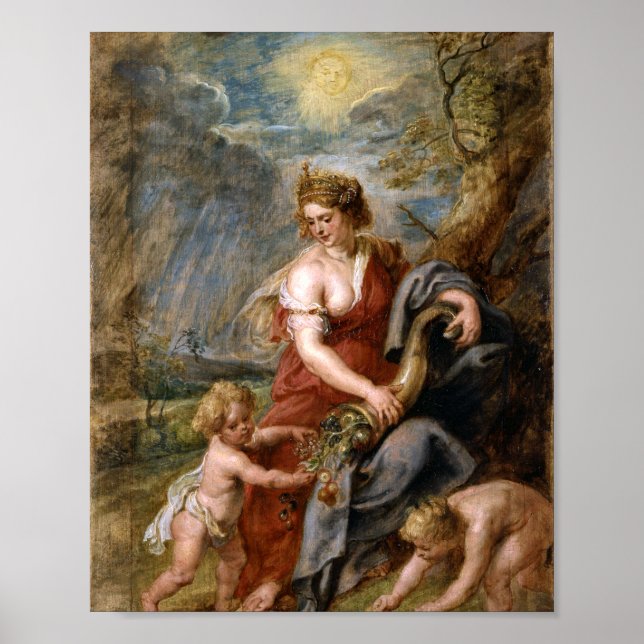 Poster Peter Paul Rubens - OEuvre d'Abondance (Devant)