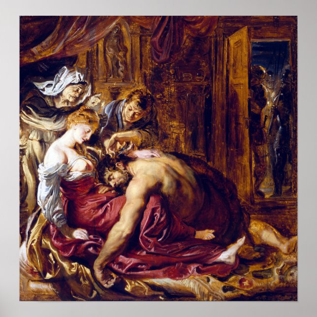 Poster Peter Paul Rubens Samson et Delilah (Devant)