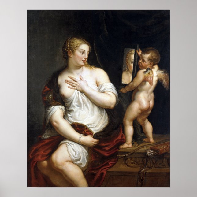 Poster Peter Paul Rubens Venus et Cupidon (Devant)