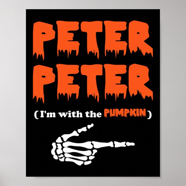 Poster Peter Peter est avec le citrouille (Devant)