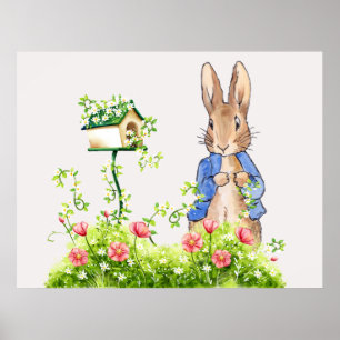 Poster Peter the Rabbit in His Garden
