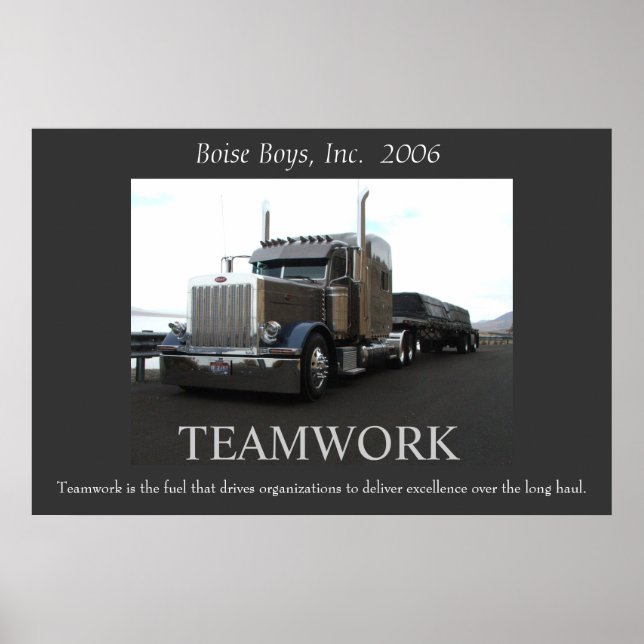 Poster Peterbilt motivationnel (Devant)