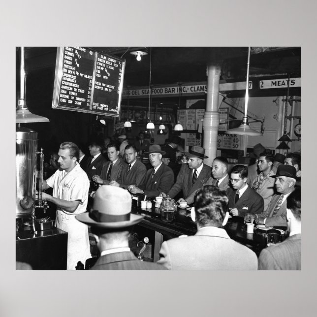 Poster Pete's Bar : 1950 (Devant)