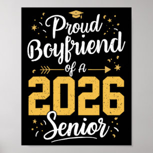 Poster Petit ami fier d'une senior 2026 Cl de 2026 G