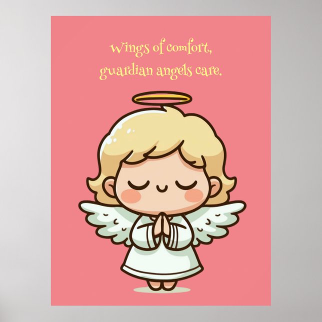 Poster Petit ange priant (Devant)