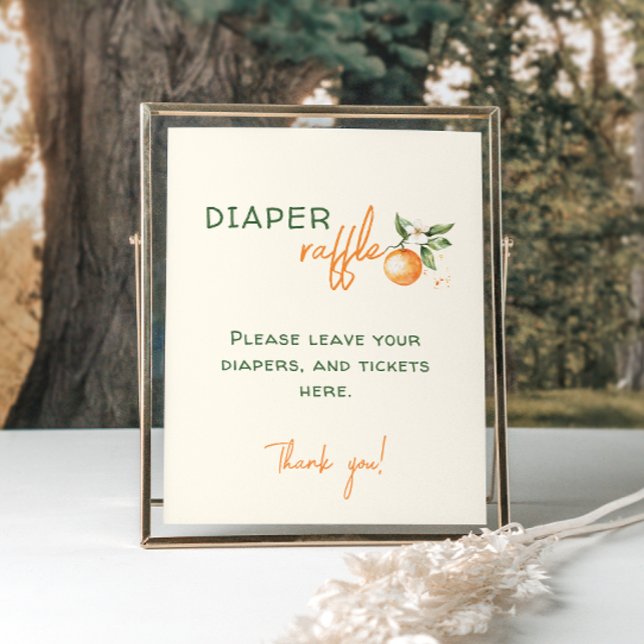 Poster Petit Baby shower Citrus Cutie Barreau (Créateur téléchargé)