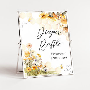 Poster Petit Baby shower de miel de tournesol Raffin de c
