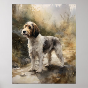 Poster Petit Basset Griffon Vendeen Chien Art Imprimer Po