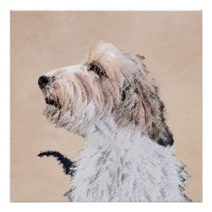 Poster Petit Basset Griffon Vendéen Peinture - Chien Art