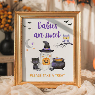 Poster Petit Boo Les bébés neutres sont doux signe