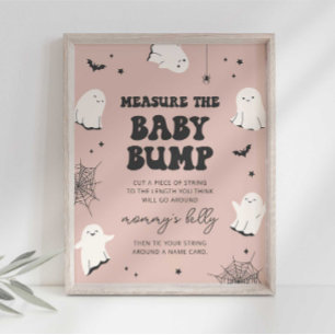 Poster Petit Boo Mesurez le Baby shower de bosse bébé Sig
